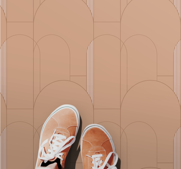 Vinylteppich Streifen bogen muster oberfläche - TenStickers