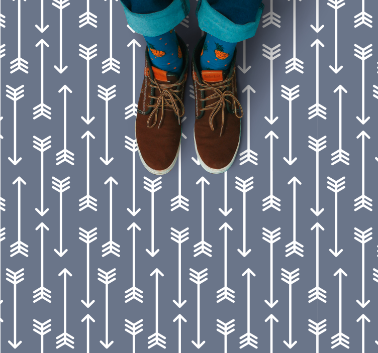 Vinylteppich Streifen pfeilmuster - TenStickers