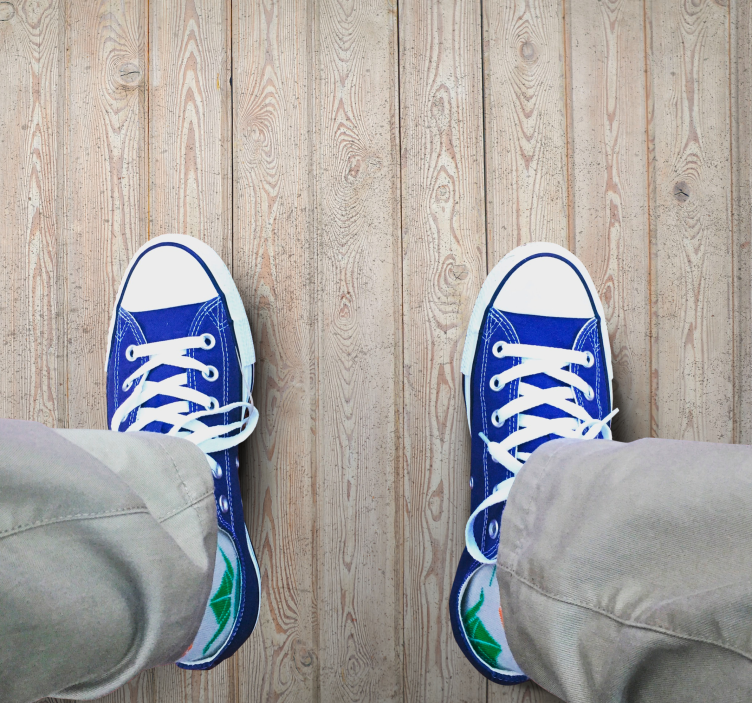 Vinylteppich Holzoptik hellbraune bretter - TenStickers