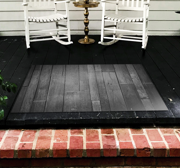 Vinylteppich holzoptik in modernem grauton - TenStickers