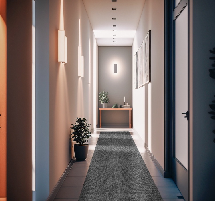 Vinylteppich modern Grauer einfarbiger stoff - TenStickers