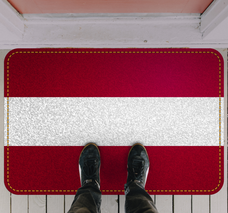 Vinylteppich Wohnzimmer Österreich flagge - TenStickers