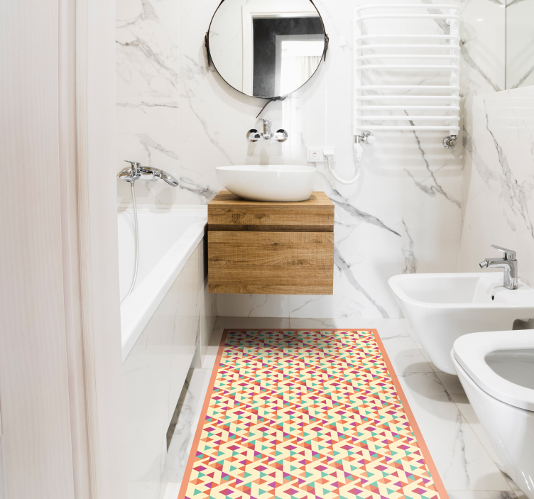 Vinylteppich Mosaik läufer mit mosaikmuster - TenStickers