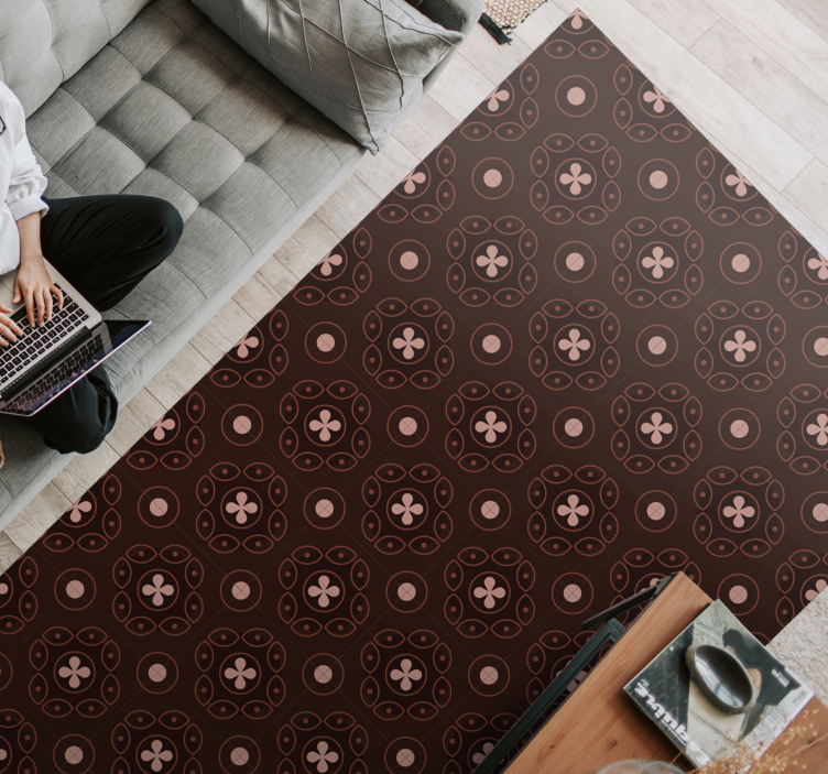 Vinylteppich Mosaik mosaik kreisförmige muster - TenStickers