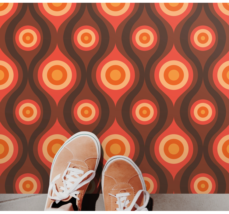 Vinylteppich Mosaik vintage-kreismotiv - TenStickers