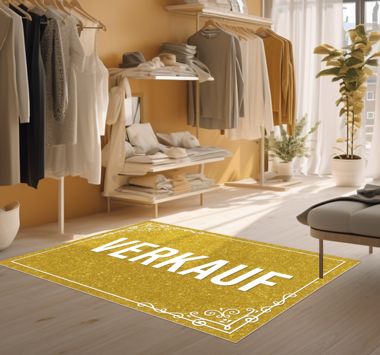 Vinylteppich rechteckig verkauf goldene glitzertextur - TenStickers