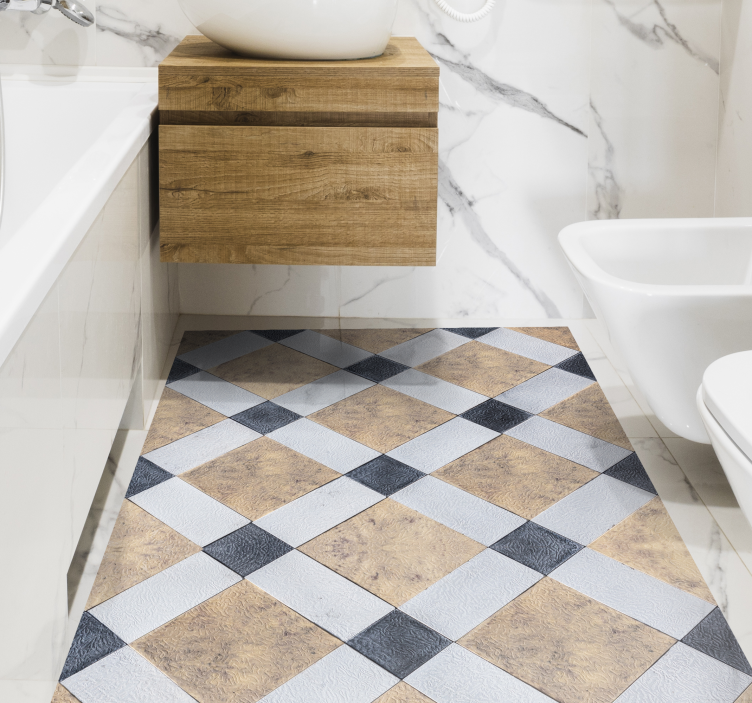 Vinylteppich Vintage Vintage mable Muster - TenStickers