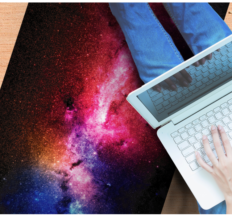 Vinylteppich Natur Helles und buntes universum - TenStickers