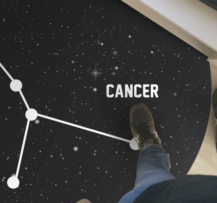 Vinylteppich modern Sternzeichen krebs - TenStickers