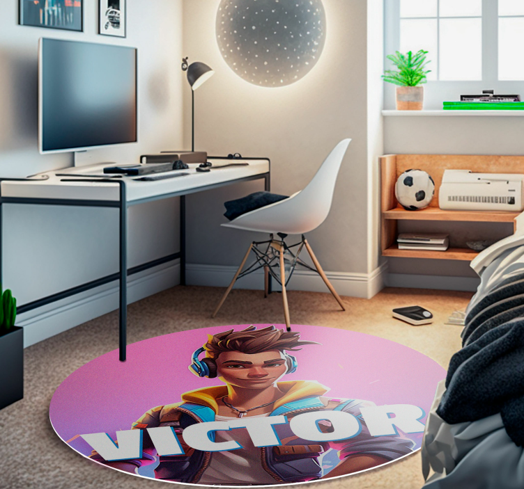 Vinylteppich Schlafzimmer Videospiel Charakter - TenStickers