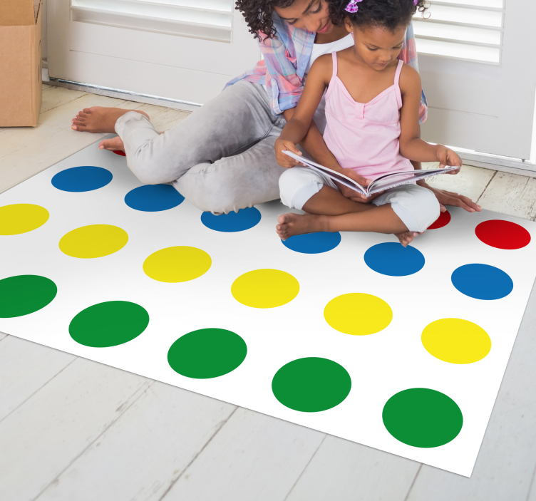 Vinylteppich spiele Vinyl teppich twister - TenStickers