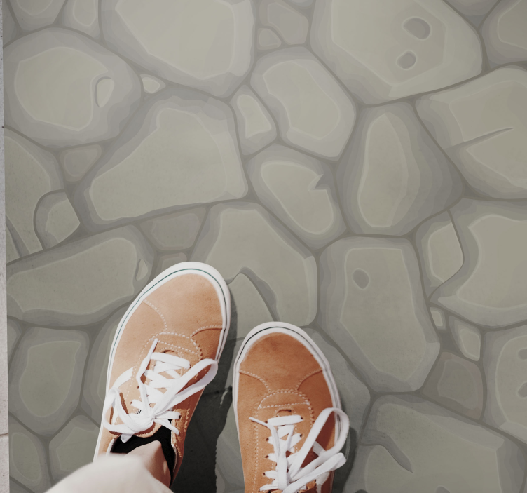 Vinylteppich Steinoptik kieselweg - TenStickers