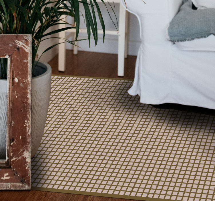 Vinylteppich Streifen geometrisches gittermuster - TenStickers