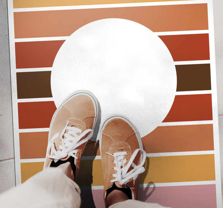 Vinylteppich Streifen geometrisches streifendesign - TenStickers