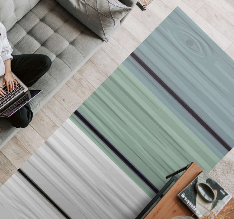 Vinylteppich Streifen gestreifte gelassenheit - TenStickers