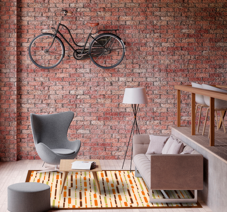 Vinylteppich Streifen linear gemustertes dekor - TenStickers