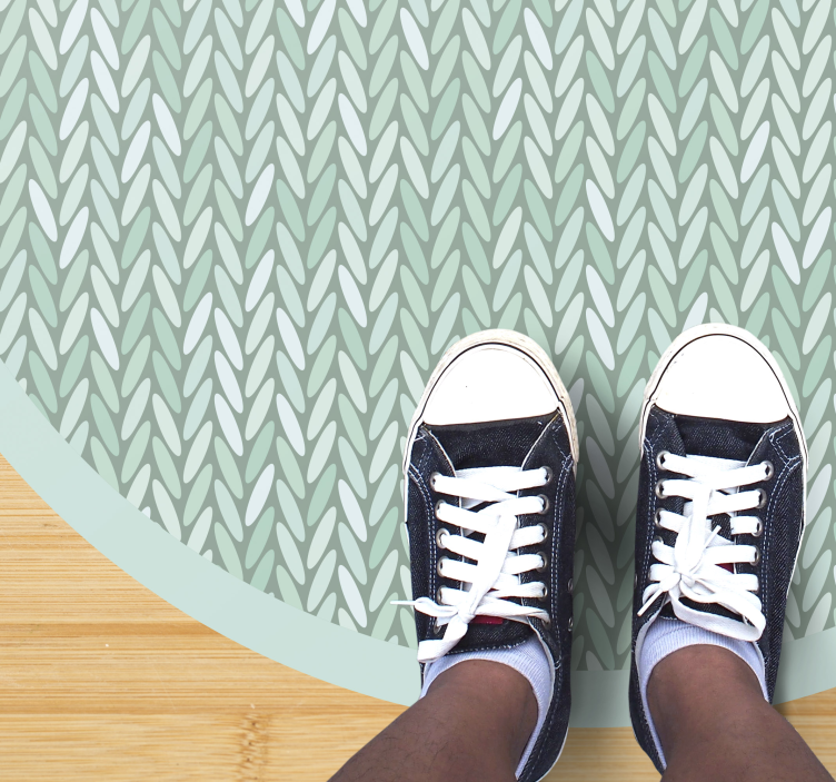 Vinylteppich Streifen muster mit verdrehten streifen - TenStickers