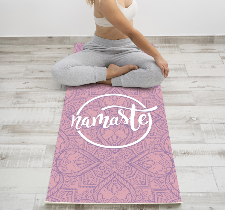 Vinylteppich Spruch namaste-yoga - TenStickers