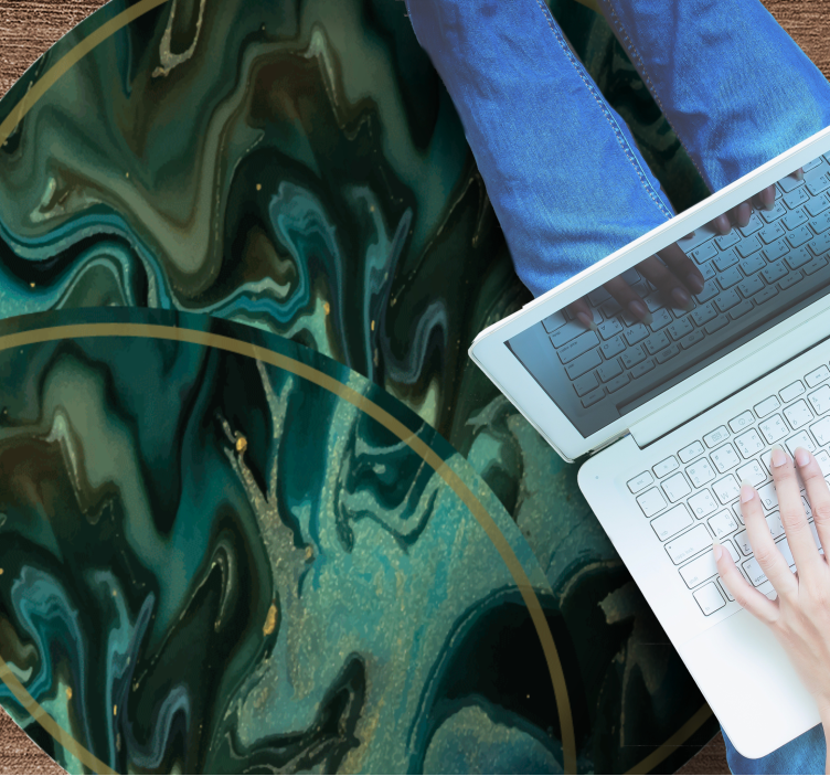 Vinylteppich Textur abstraktes Marmormuster - TenStickers