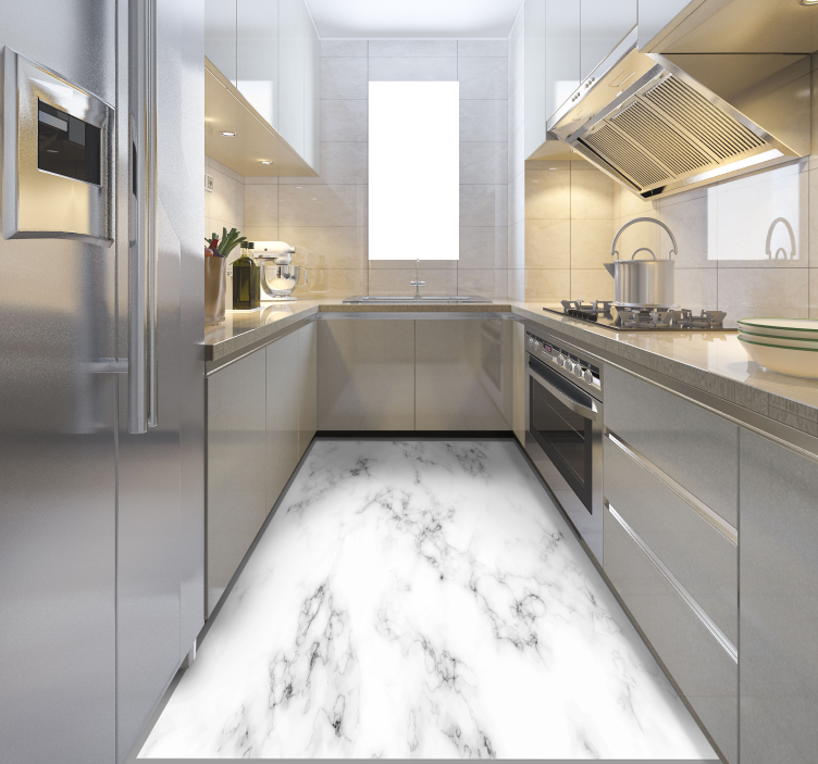 Vinylteppich Steine Grauer marmor - TenStickers