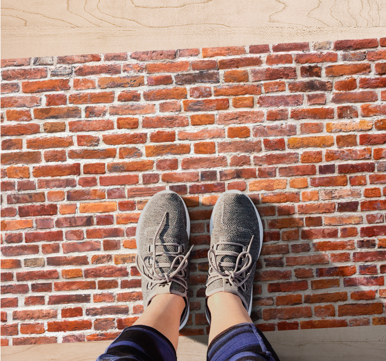 Vinylteppich Wohnzimmer Klassische ziegel "industrieller stil" - TenStickers