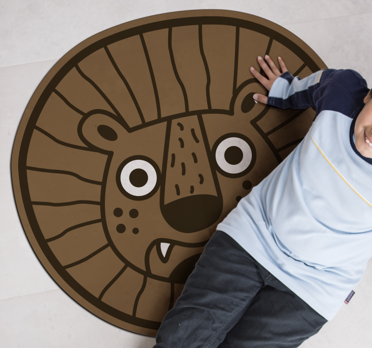 Vinylteppich Tiere Vinyl teppich löwe für kinder - TenStickers