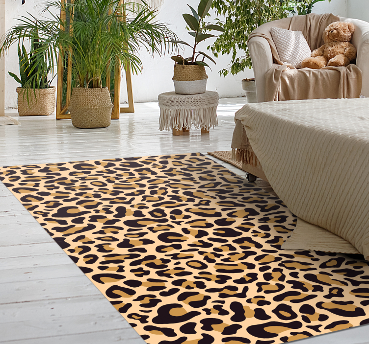 Vinylteppich Animal Print Leopardenmuster - TenStickers