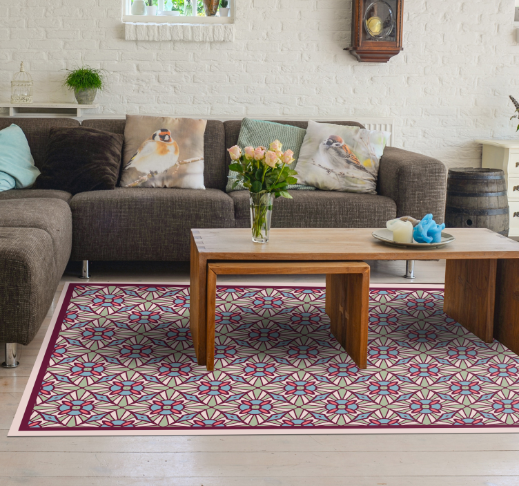 Vinylteppich Mosaik Camelot-teppich - TenStickers