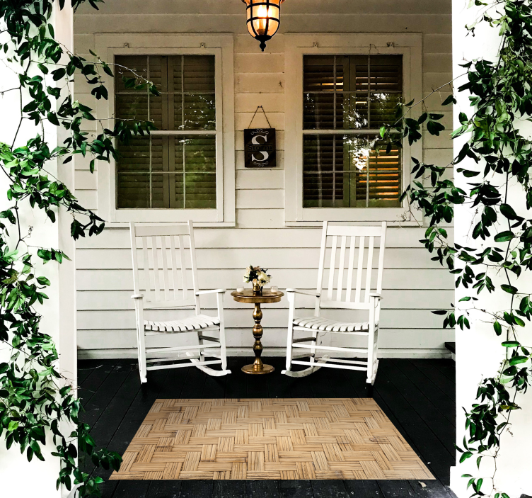 Vinylteppich Textur Korbeffekt - TenStickers