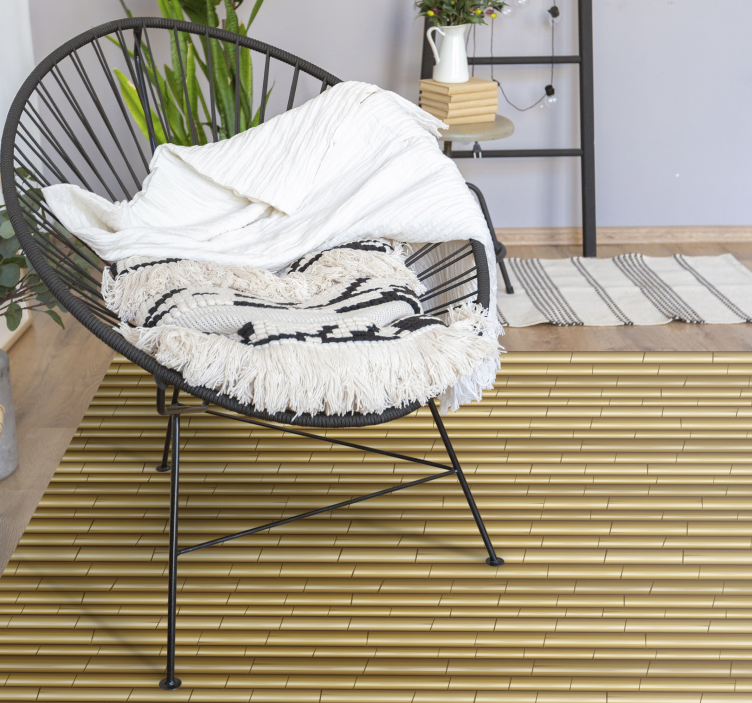 Vinylteppich Natur Rattan-textur - TenStickers
