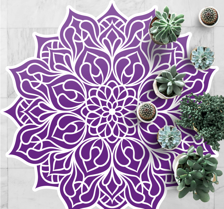 Vinylteppich Mandala Schönes blumenmandala - TenStickers