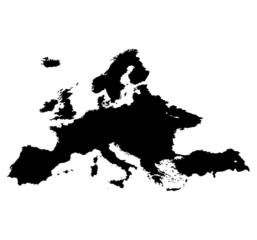 Vinyl teppich weltkarte mit tafelfläche europa - TenStickers