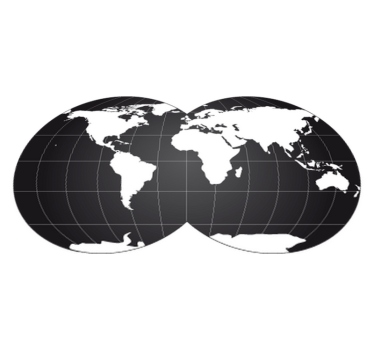Vinyl teppich weltkarte dekorativer globus - TenStickers