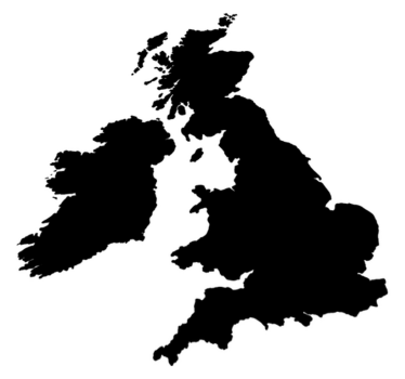 Vinyl teppich weltkarte einfarbige englandkarte - TenStickers