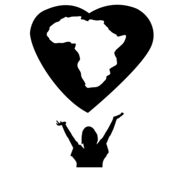Vinyl teppich weltkarte afrika herz - TenStickers