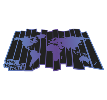 Vinyl Teppich Weltkarte wunderbare welt vinyl - TenStickers