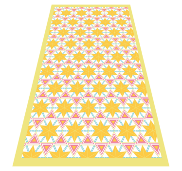 Vinyl Teppich Küche geometrisches starburst-muster - TenStickers