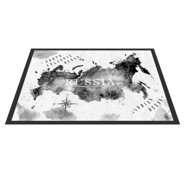Vinyl Teppich Weltkarte monochrome weltkarte - TenStickers