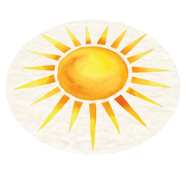 Vinylteppich skandinavisch Küche nordische heiße sonne - TenStickers