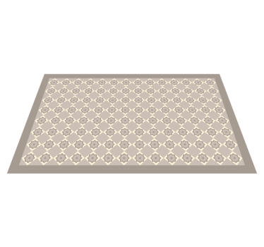 Vinyl Teppich Küche Zementbeige fliesen - TenStickers