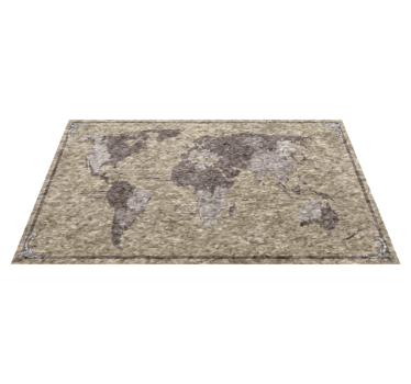 Vinyl teppich weltkarte globale kartenillustration - TenStickers