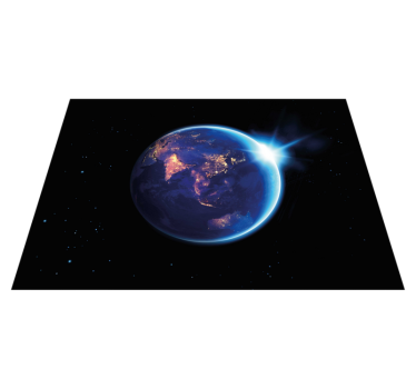 Vinyl Teppich Weltkarte ansicht des planeten erde - TenStickers