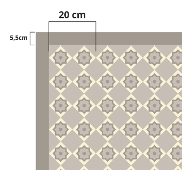 Vinyl Teppich Küche Zementbeige fliesen - TenStickers