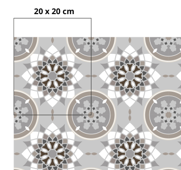 Bodenblume Fliesendesign Vinyl Teppich Küche - TenStickers
