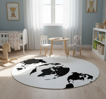 Vinyl teppich weltkarte 3 erdkarte jedes kontinents - TenStickers