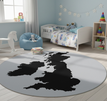 Vinyl teppich weltkarte einfarbige englandkarte - TenStickers