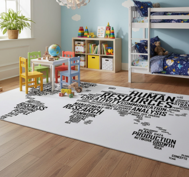 Vinyl teppich weltkarte für unternehmen - TenStickers