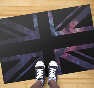 Vinyl Teppich Weltkarte galaktischer union jack - TenStickers