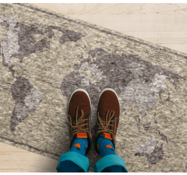 Vinyl teppich weltkarte globale kartenillustration - TenStickers