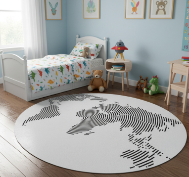 Vinyl teppich weltkarte moderner stil - TenStickers